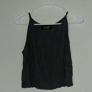 Laundry By Shelli Segal Gray Camisole Top